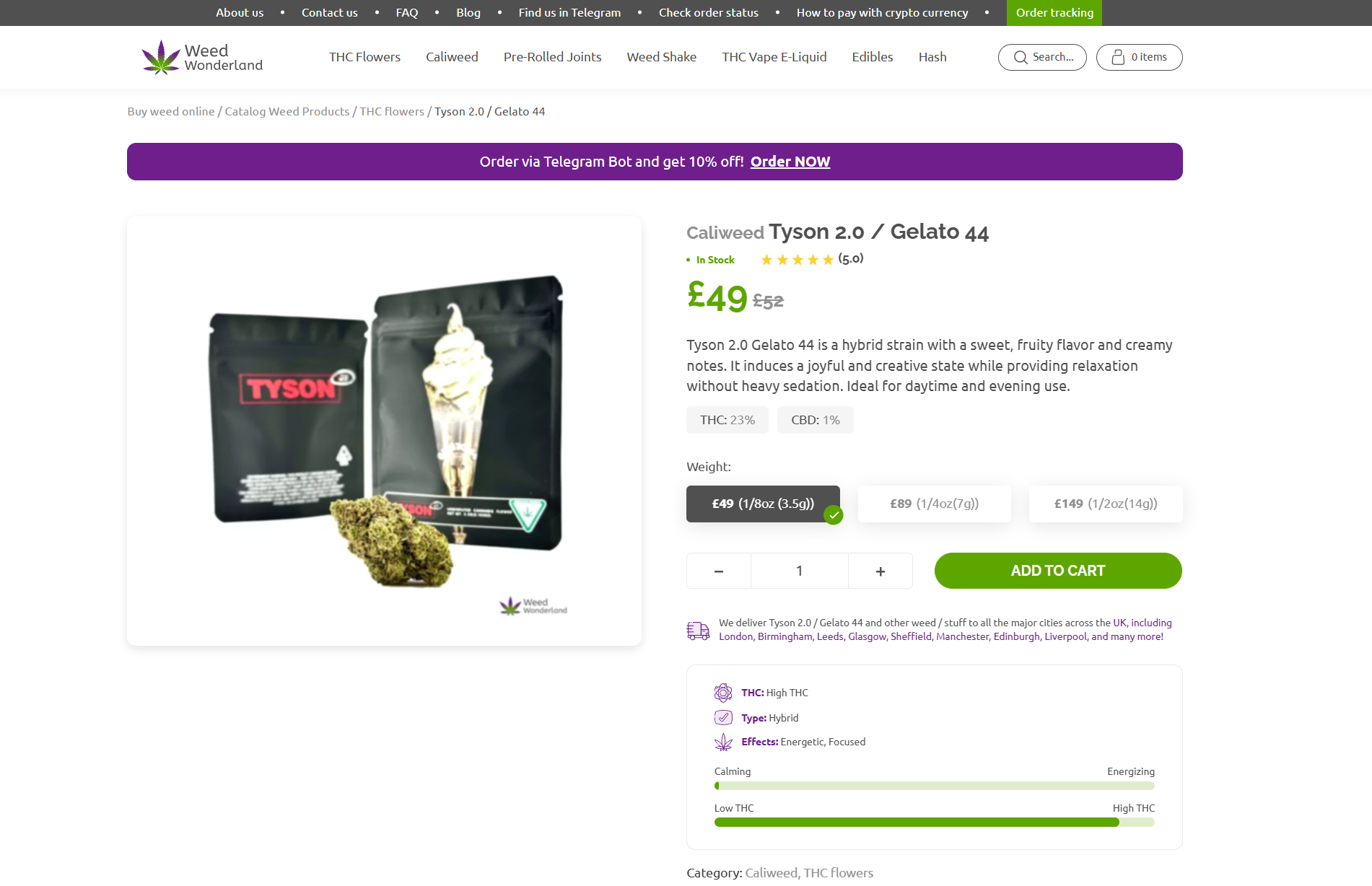 Caliweed Tyson 2.0 / Gelato 44 Caliweed Tyson 2.0 / Gelato 44