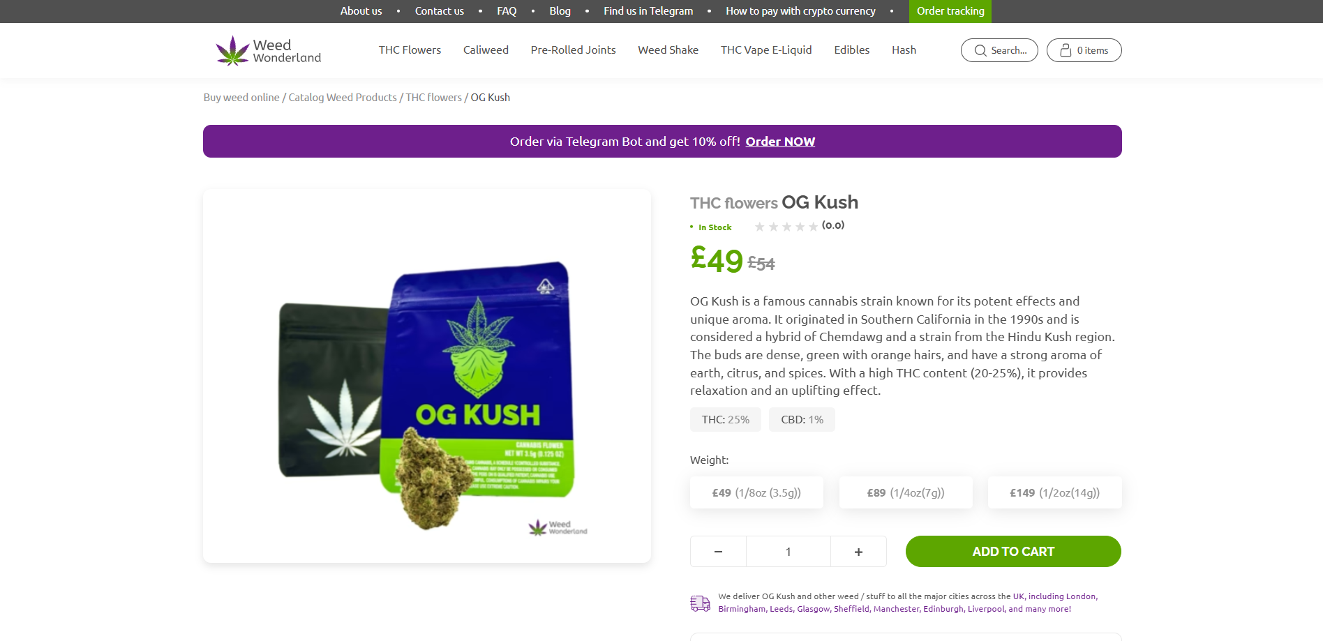 THC flowers OG Kush THC flowers OG Kush
