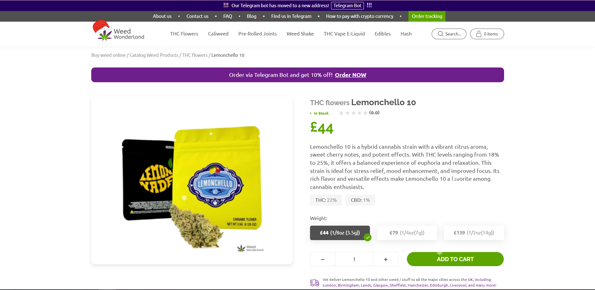 buy THC flowers Lemonchello 10 online at weed shop Weed Wonderland buy THC flowers Lemonchello 10 online at weed shop Weed Wonderland