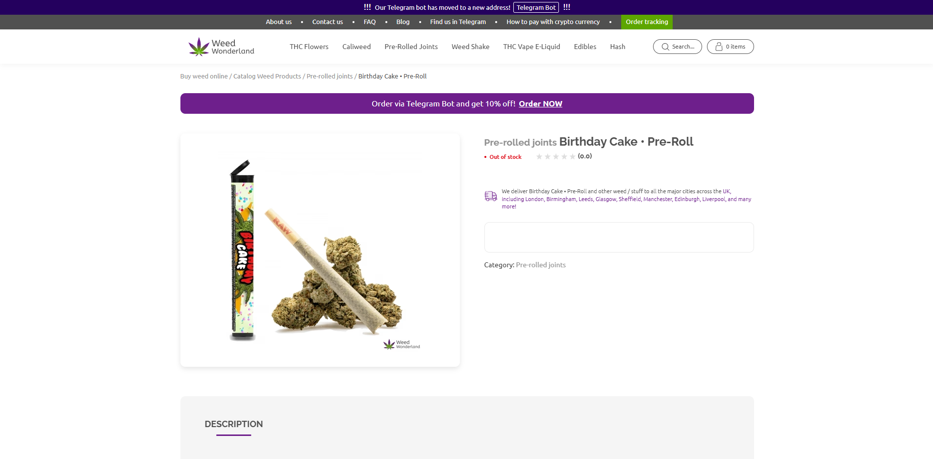 Buy Pre-rolled joints Birthday Cake online Weed Wonderland weed shop Scotland Buy Pre-rolled joints Birthday Cake online Weed Wonderland weed shop Scotland