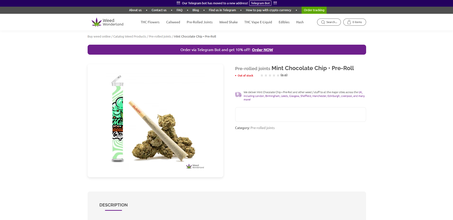 Buy Pre-rolled joints Mint Chocolate Chip online Weed Wonderland weed shop Scotland Buy Pre-rolled joints Mint Chocolate Chip online Weed Wonderland weed shop Scotland