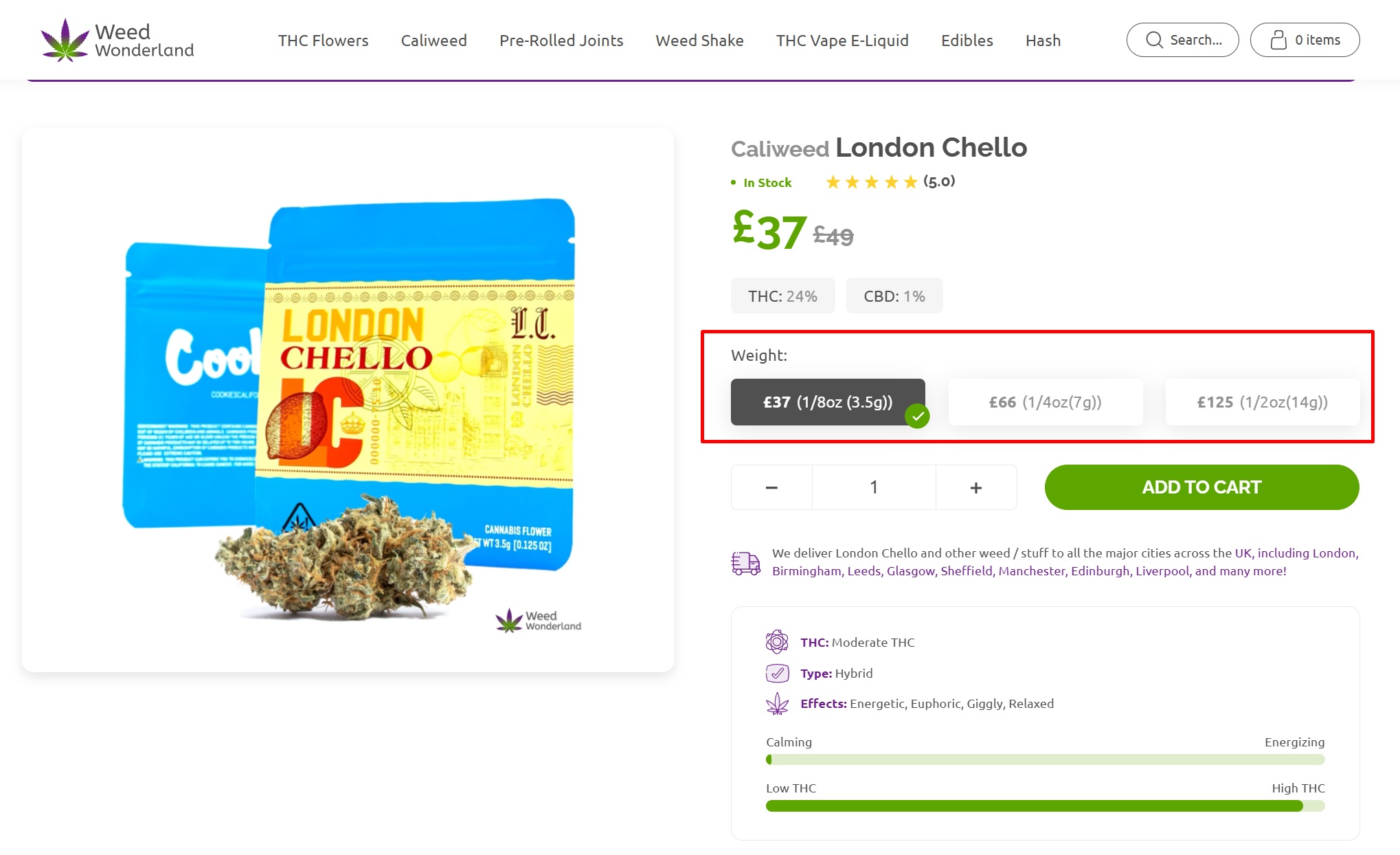 Caliweed London Chello buy at 420 hub Weed Wonderland Caliweed London Chello buy at 420 hub Weed Wonderland