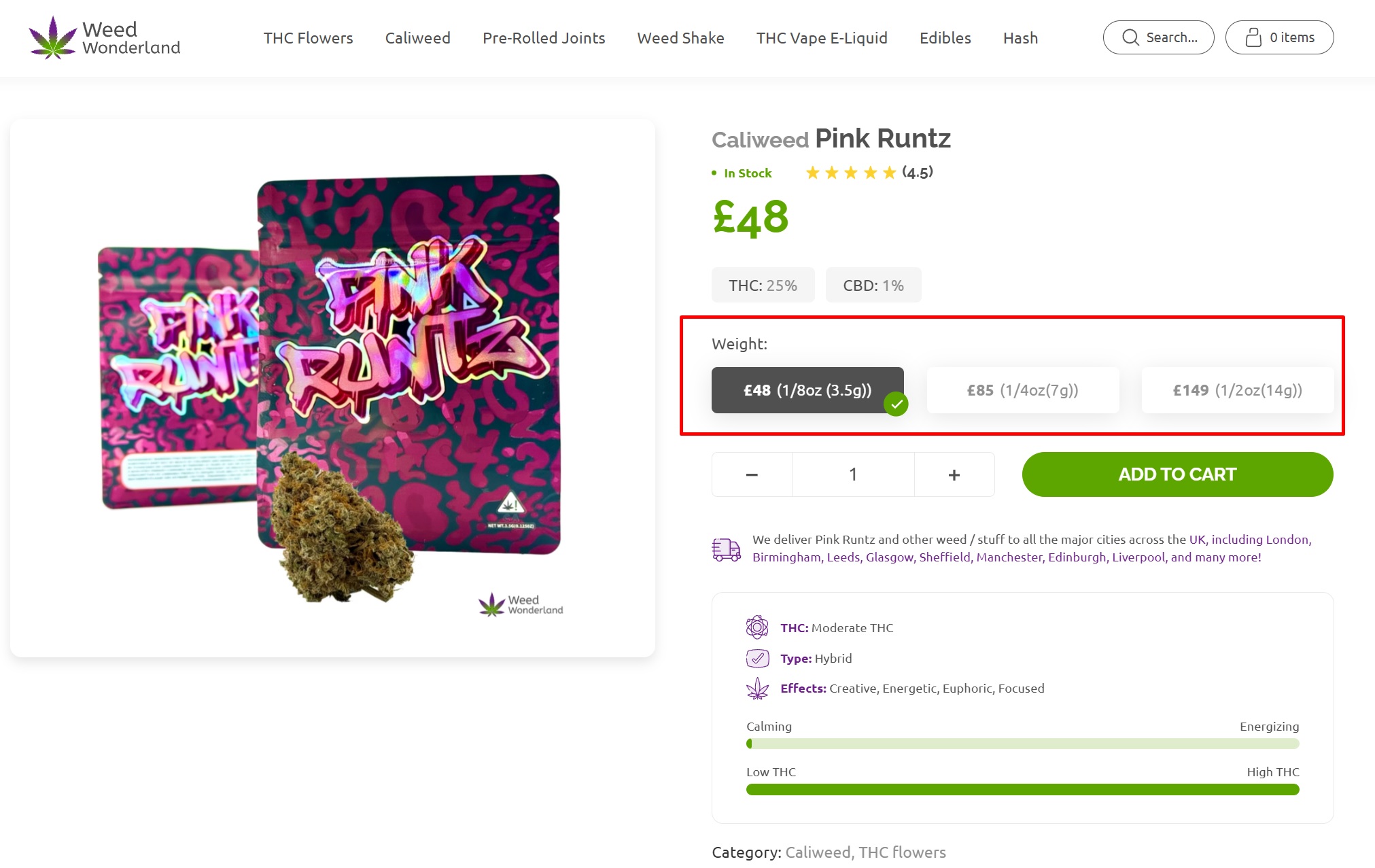 Buy Caliweed Pink Runtz online at weed shop Weed Wonderland Scotland Buy Caliweed Pink Runtz online at weed shop Weed Wonderland Scotland