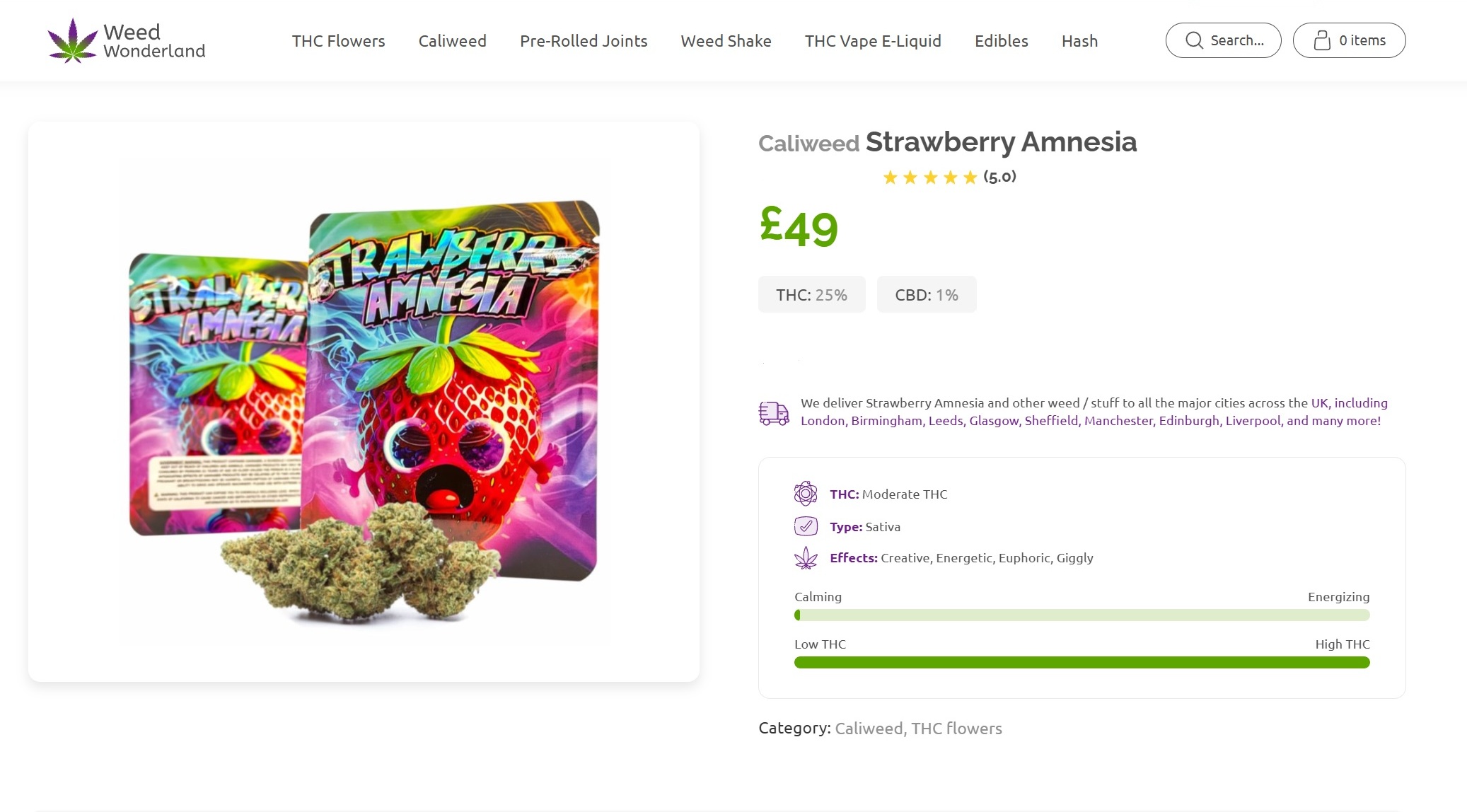 Caliweed Strawberry Amnesia buy online near me Caliweed Strawberry Amnesia buy online near me