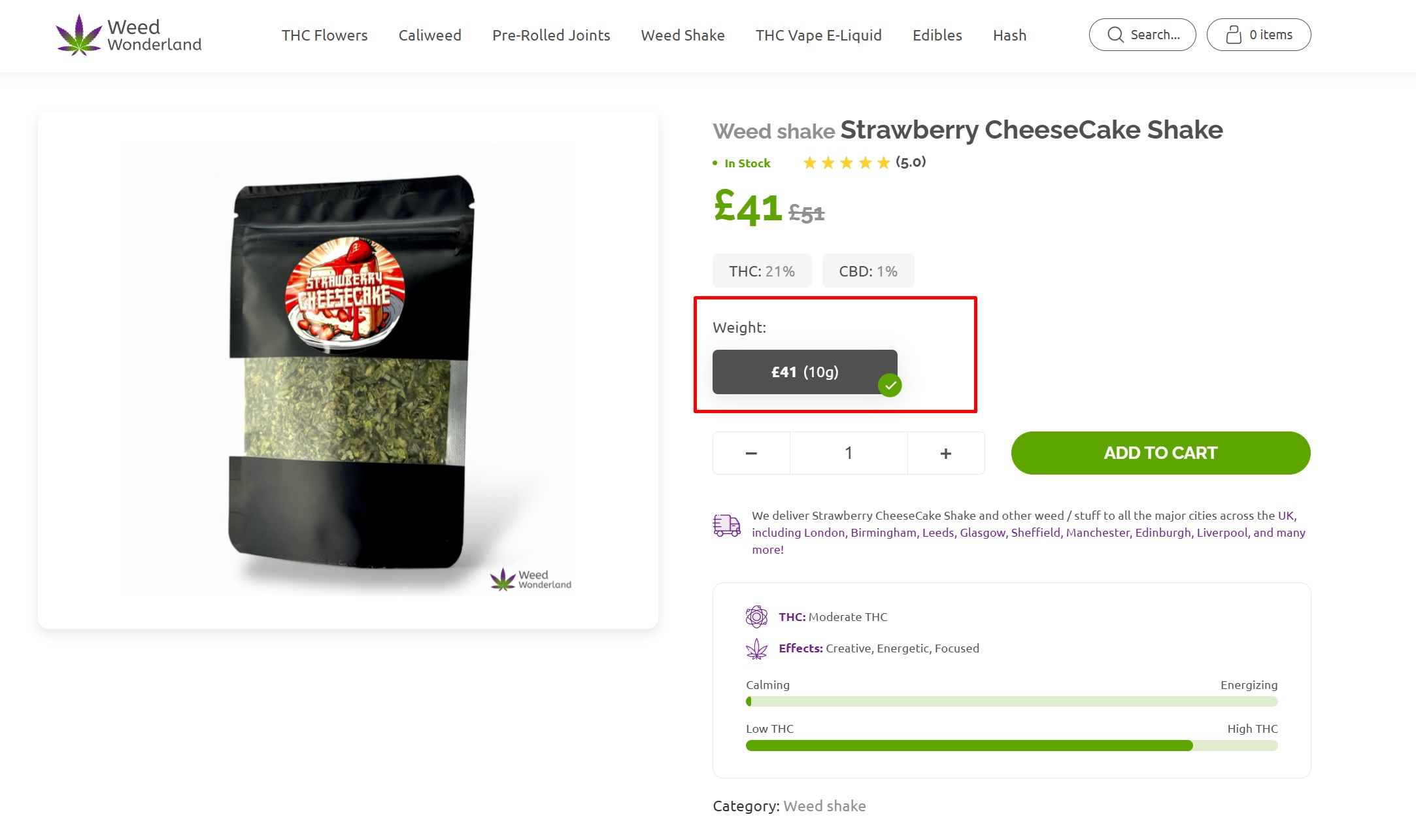 buy online Weed shake UK