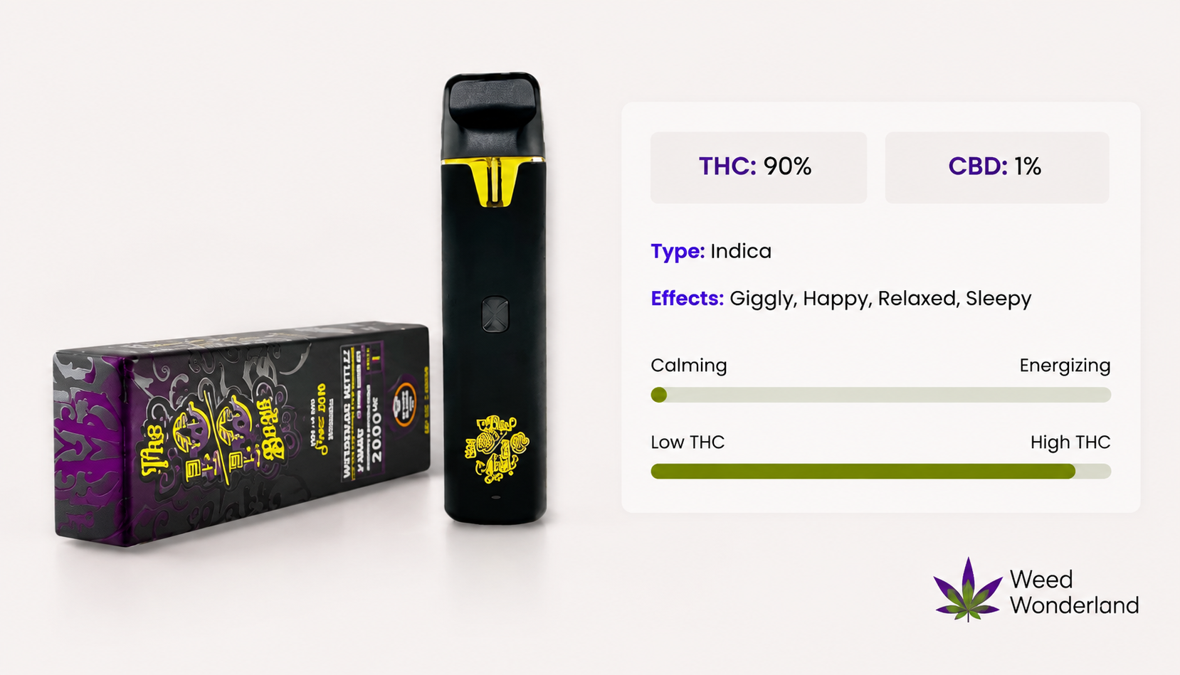 The 10/10 Boys Watermelon Zkittlez 2G THC Vape E-Liquid Weed Wonderland