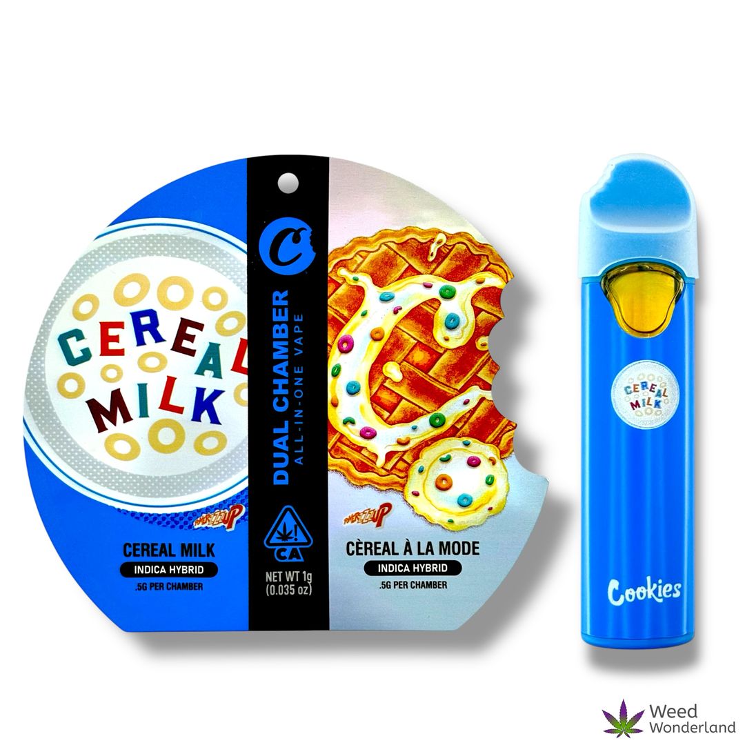 Buy THC vape E-Liquid Cookies Dual Chambers "Cereal Milk x Cereal Ala Mode"