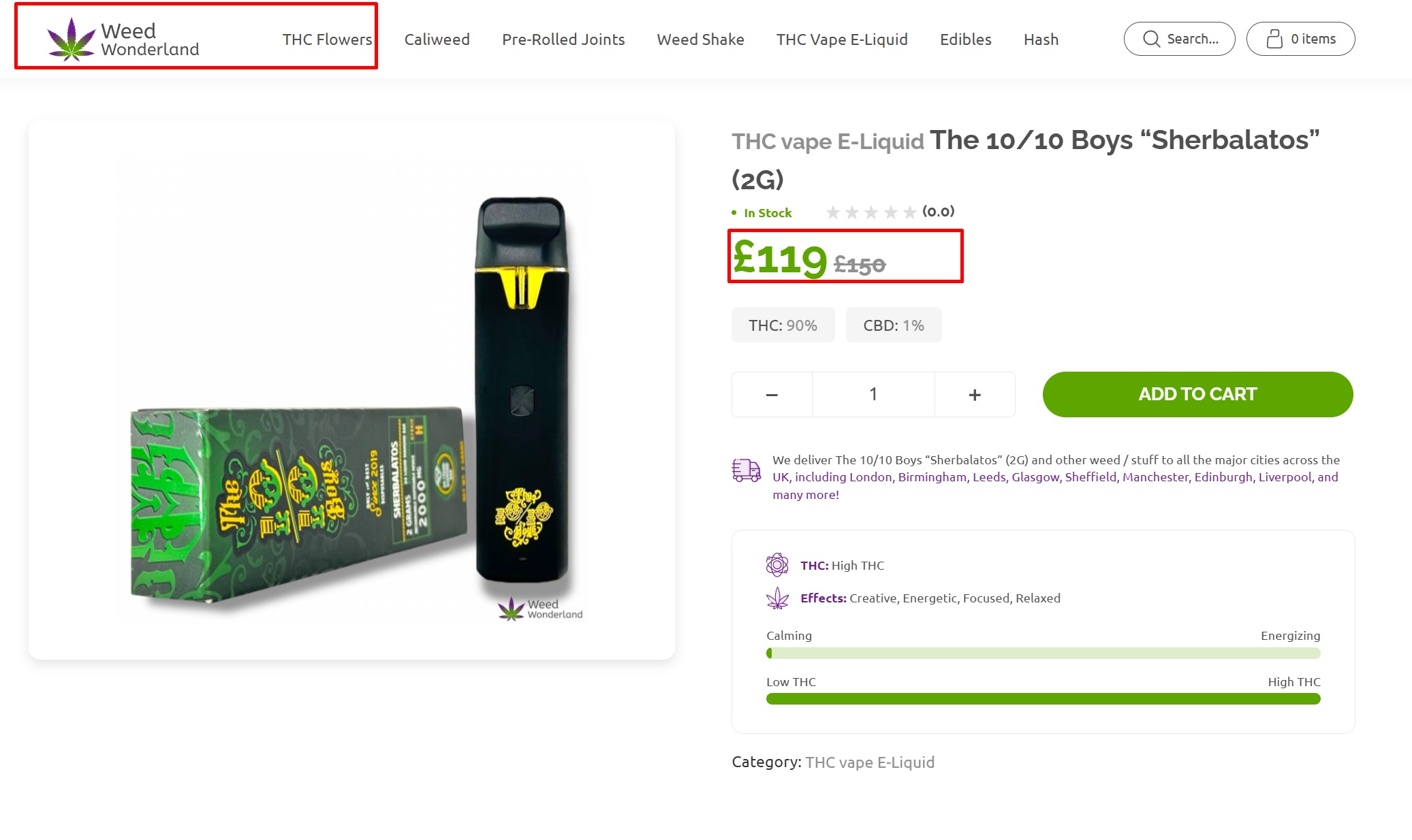 THC vape E-Liquid The 10/10 Boys Sherbalatos (2G) THC vape E-Liquid The 10/10 Boys Sherbalatos (2G)